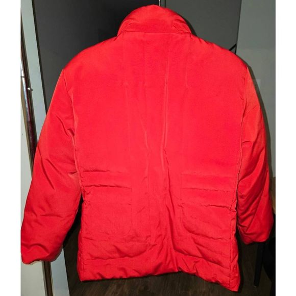 Women’s Liz Claiborne Red Feather & Down Jacket Size  L - Picture 2 of 12